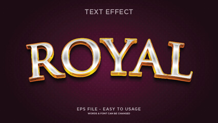 Royal gold luxury text effect