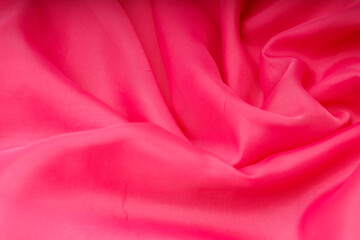 pink silk. wavy fabric