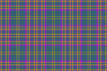 Plaid textile fabric. Texture tartan seamless. Vector check background pattern.