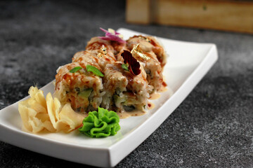 fresh rolls a with stuffing