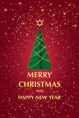 Holiday Christmas congratulations card