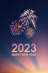 Happy New Year 2023 card - 551371940