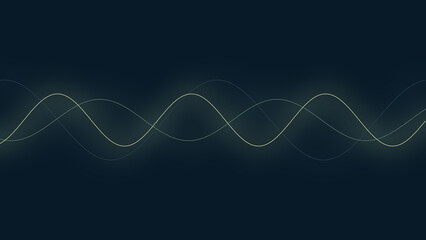 Illustration of a dark background with wavy lines and added effects