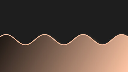 Illustration of a brown and black background with waves