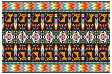 African Fabric Tribal Pattern Design Art 