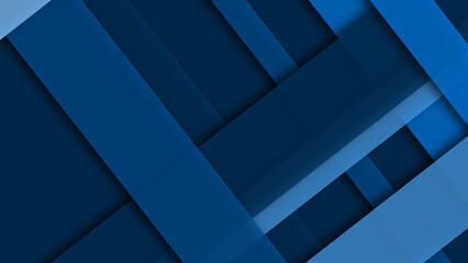 Illustration of a blue background with stripes in different positions and with added effects