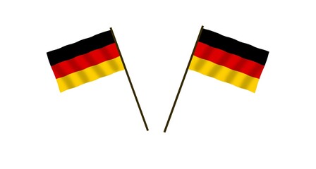 Flag of Germany blowing in the wind.
