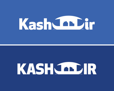 Kashmir. Kashmir city conceptual logotype.
