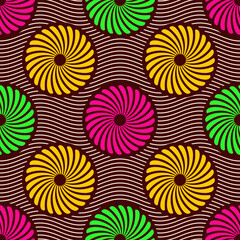 African Fabric Tribal Pattern Design Art seamless, ethnic 