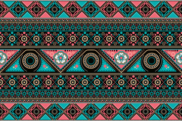 African Fabric Tribal Pattern Design Art seamless, ethnic 