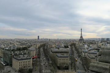 Obraz premium View of Eiffel tower