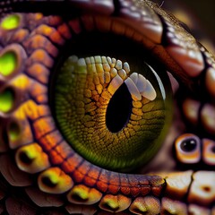 Reptilian Eye - 551383589