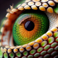 Reptilian Eye - 551383590
