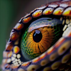 Reptilian Eye - 551383597