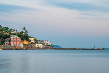 Fototapeta premium Villa on the sea in Rapallo