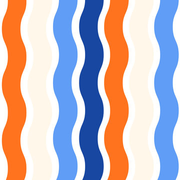 Seamless pattern with colorful stripes