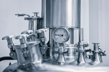 Chemical pharmaceutical laboratory equipment, equipment for medical experiments,  equipment close-up, apparatus for lab,  medical device conceppt