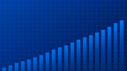 Abstract graph chart of stock market trade background.