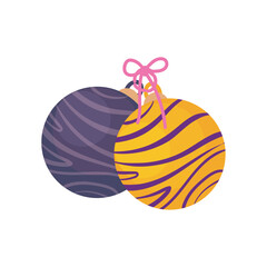 colored christmas balls