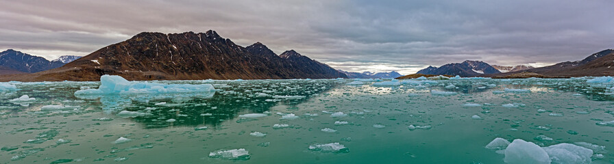 Morning Clouds and Light on Calm Arctic Waters