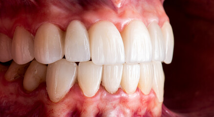 dental photography picture of dental treatment case - obrazy, fototapety, plakaty