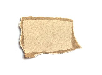 torn paper isolated on white background.