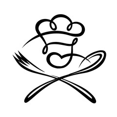 chef hat and spoon logo