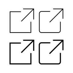 Fototapeta premium External link icon vector for web and mobile app. link sign and symbol. hyperlink symbol