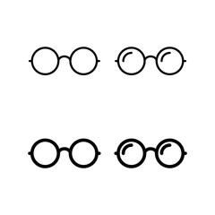 Glasses icon vector for web and mobile app. Glasses sign and symbol