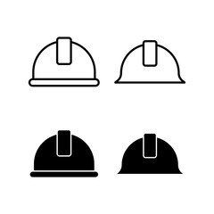 Helmet icon vector for web and mobile app. Motorcycle helmet sign and symbol. Construction helmet icon. Safety helmet