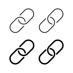Link icon vector for web and mobile app. Hyperlink chain sign and symbol
