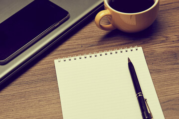 cup of coffe in the office