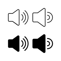 Speaker icon vector for web and mobile app. volume sign and symbol. loudspeaker icon. sound symbol