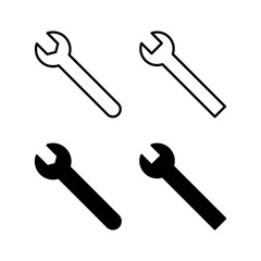 Wrench icon vector for web and mobile app. repair icon. tools sign and symbol