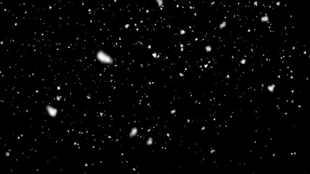 Falling snow, seamless loopable background footage