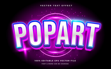 pop art modern point modern editable text effect