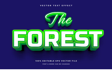 the forest modern editable text effect