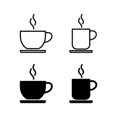 coffee cup icon vector for web and mobile app. cup a coffee sign and symbol