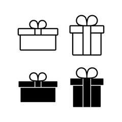 Gift icon vector for web and mobile app. gift sign and symbol. birthday gift