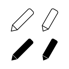 Pencil icon vector for web and mobile app. pen sign and symbol. edit icon vector