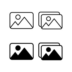 Picture icon vector for web and mobile app. photo gallery sign and symbol. image icon