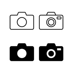 Camera icon vector for web and mobile app. photo camera sign and symbol. photography icon.