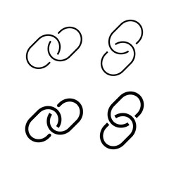 Link icon vector for web and mobile app. Hyperlink chain sign and symbol