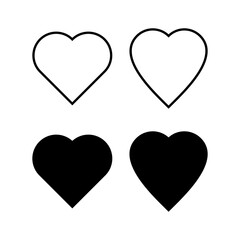 Love icon vector for web and mobile app. Heart sign and symbol. Like icon vector.
