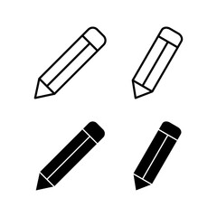 Pencil icon vector for web and mobile app. pen sign and symbol. edit icon vector