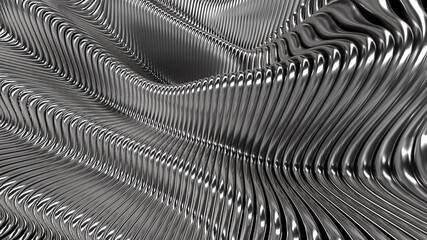 Wavy glossy abstract stripes background