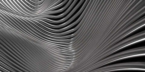 Wavy glossy abstract stripes background