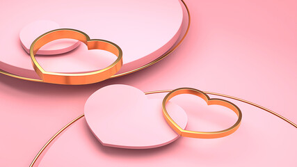 Design mock up background for Valentines day