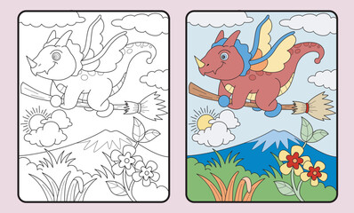 Fototapeta na wymiar learn coloring for kids and elementary school.