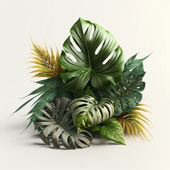 Green plants Illustration generated with Artificial Intelligence